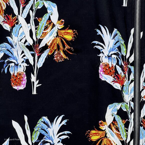 Rebecca Minkoff Marlo Print Floral Front Zipper Pencil Midi Skirt Size 6 - NWOT - Picture 5 of 8